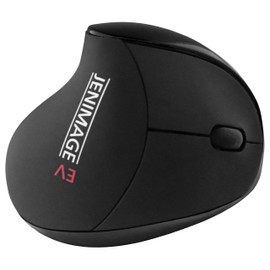 Jenimage Ergonomic Wireless Mouse | Vertical Mouse Wireless in Black | Ergo Mouse Wireless for Relief of RSI Syndrome | 5 Buttons Vertical Mouse