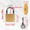 Lamondre 4 Padlocks 32mm Padlock, Small Padlock with Keys, Mini