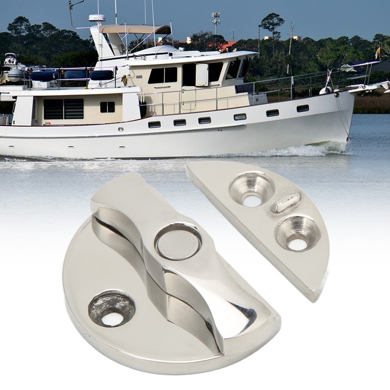 Boat Door Catch Latch Round 45mm 180° Rotation 316 Stainless