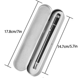 Synteny Ballpoint Pen with Stylus Tip,The Rubber Soft Touch Ballpoint Pen, 2 in 1 Stylus Stylish Pen, Metal Stylus Pen for Touch Screens,Smooth Writing Pen (Blue)