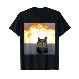 Vintage FUNNY Cat Explosion T-Shirt