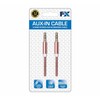 AQUARIUS FX Powabud Aux-In-Cable 3.5mm Braided, Rose Gold