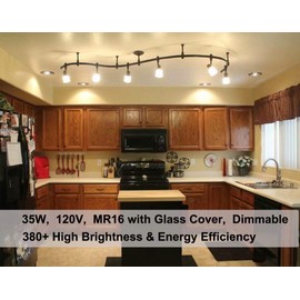 Vinaco GU10 C 120V 35W Bulb Dimmable, 6 Pack High Output 380LM GU10 C 110V 35W Candle Warmer Warm White 2800K, Long Lasting GU 10 Halogen Bulbs No Flicker for Candle Warmer Lamp & Track Lighting