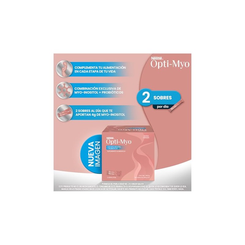 Opti-Myo/ G Balance Nestlé Caja con 60 Sobres
