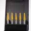SL-3 5pcs Tungsten Carbide Burr TiN Rotary File Taper Shape