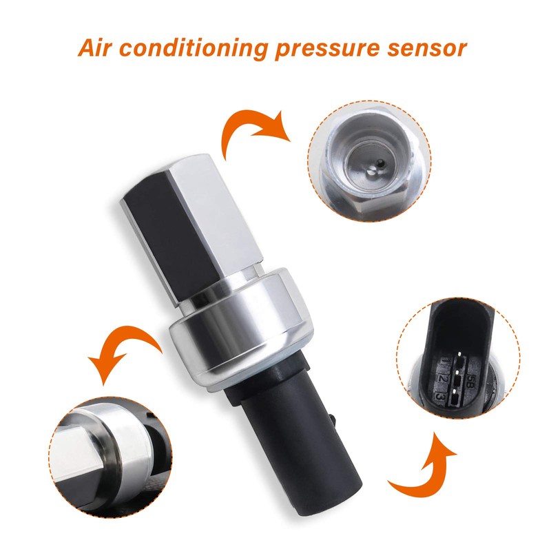 VGOL Air Conditioning A/C Pressure Switch Sensor 1K0959126E 5K0959126 Compatible