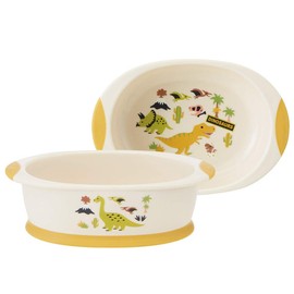 Skater WP4 Bowl, Easy to Scoop, Children's Tableware, Baby, Small Bowl, Dinosaurus, 6.5 x 4.5 x 2.0 inches (16.4 x 11.3 x 5 cm)