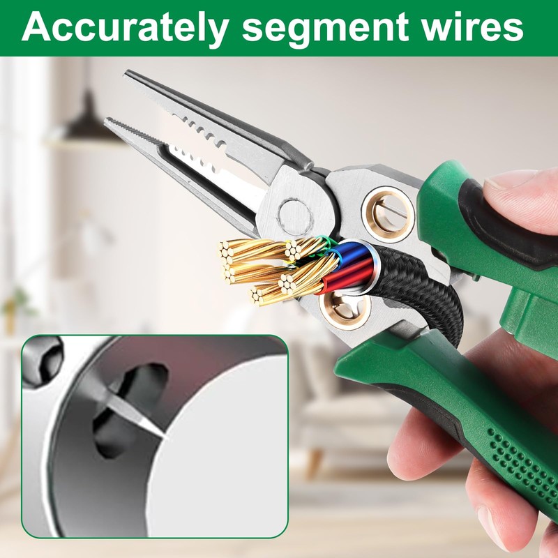 8-in-1 Wire Stripper & Voltage Tester – Multi-Function Electric Wire