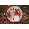 LOKIPA 12 PCS Artificial Picks Christmas Artificial Pine Cones Christmas