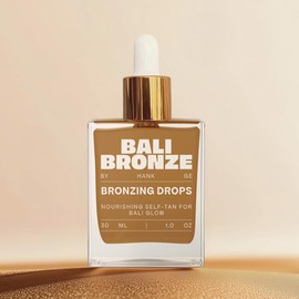 BALI BRONZE Bronzing Drops – Luxuriöse Bräunungstropfen für Gesicht, Hals & Dekolleté – Sanfte Selbstbräuner Tropfen mit Kokosöl – Feuchtigkeitsspendender Gesichtsbräuner zum mischen mit Creme – 30ml