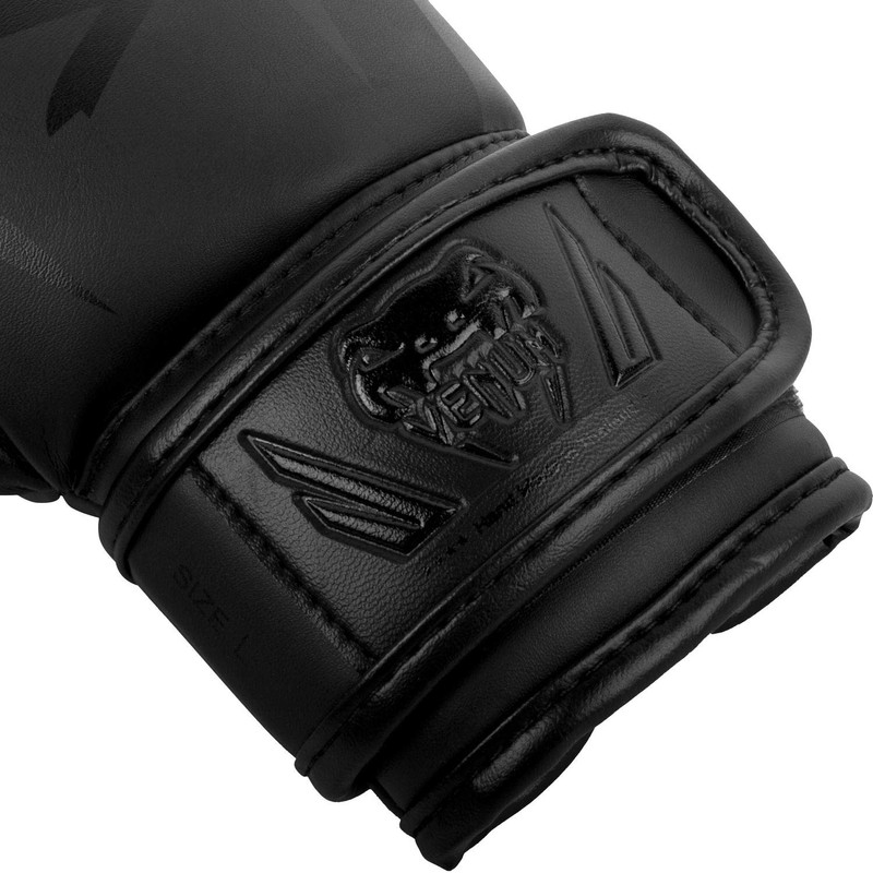 VENUM Kids Boxing Gloves Elite (Matte Black) (M)