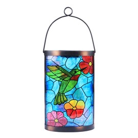 Hanging Solar Lantern Outdoor Decorative Waterproof LED Solar Hummingbird Lights Tabletop Lamp for Outdoor Patio Garden