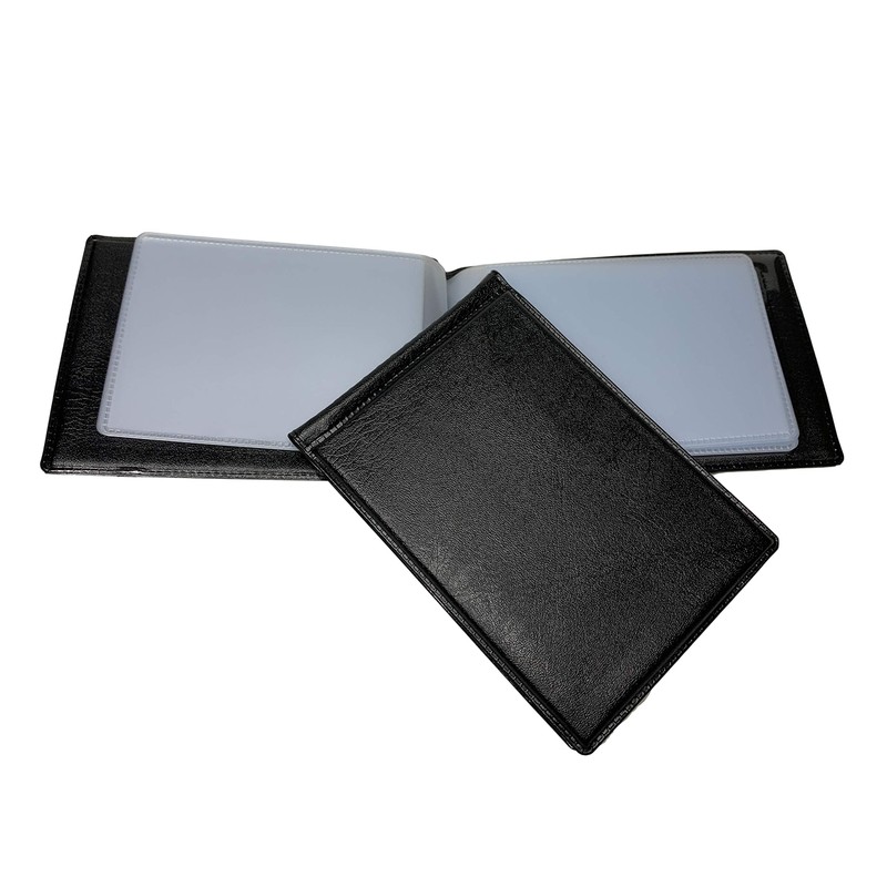 Janrax 20 Pocket Black Name Business Card Holder