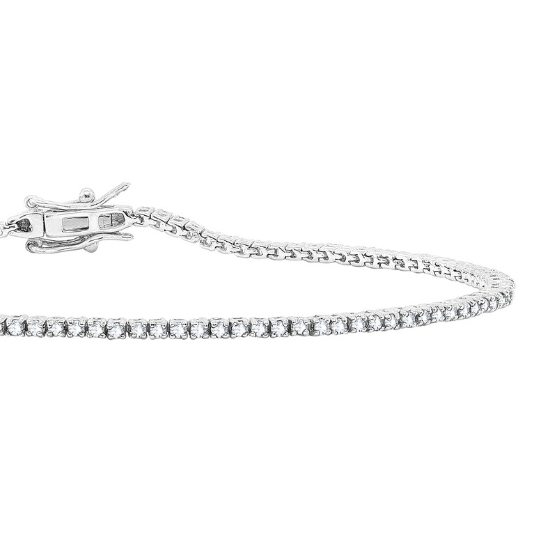 1.3mm Delicate Round Cut AAA Cubic Zirconia Tennis Bracelet for