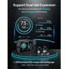 ECO-WORTHY Battery Monitor with Hall Sensor, 300A Touchable Backlight Display