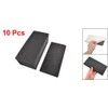 uxcell 10 Pcs x Black Rectangle Adhesive Foam Replacement Sander