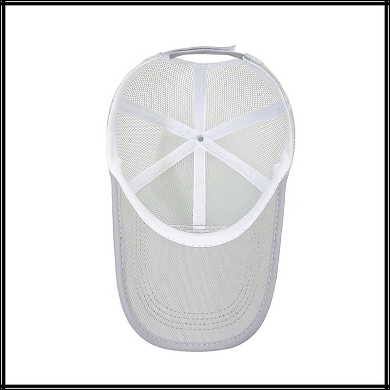 White Fang CA557 Hat, English Letters, Logo, Mesh Cap, Running,