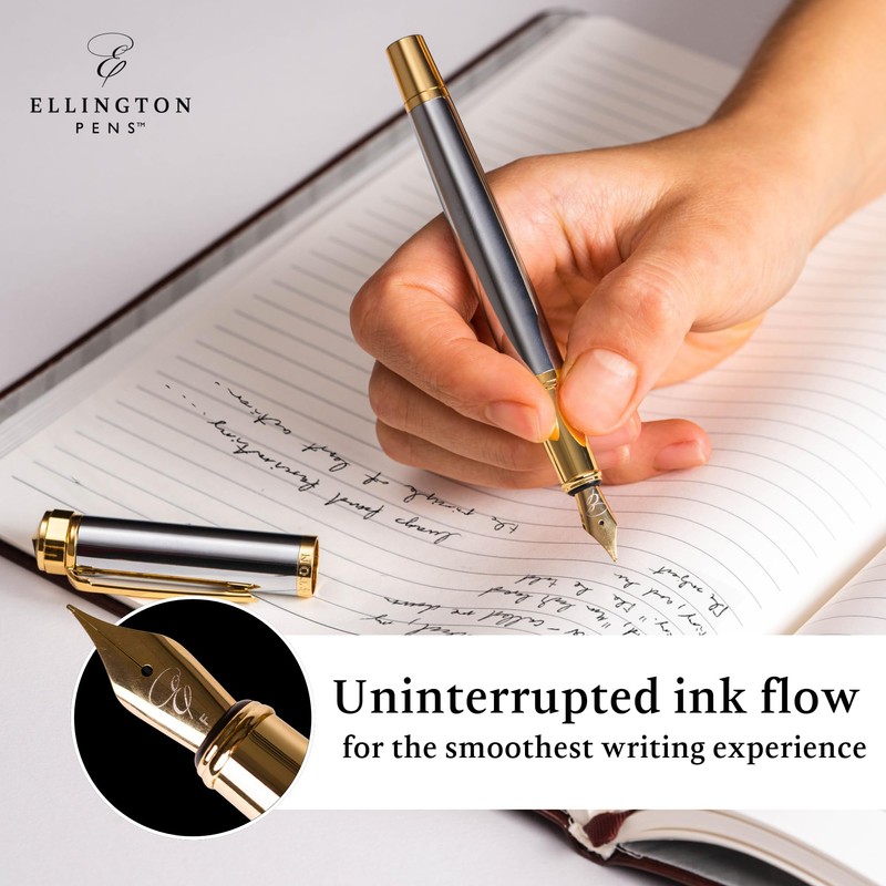 Ellington Pens Luxury Fountain Pen Set- Fountain Pens for Writing