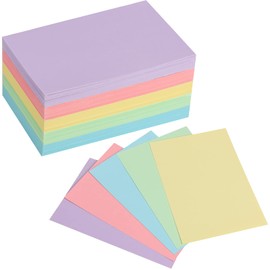 Index Cards 4x6 Inch,300Pack Pastel Color Index Flashcards for studying,Colored Heavy Card Stock Note Cards Study Cards Photo Paper,Recipe Cards,Postcards