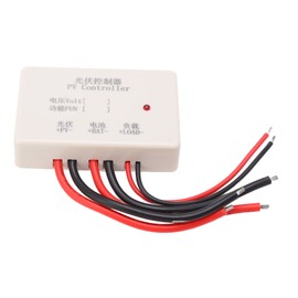 PV Controller IP65 Waterproof Solar Charge Panel Battery Intelligent Regulator for Caravan Boat Type A(Dark Output for Light)