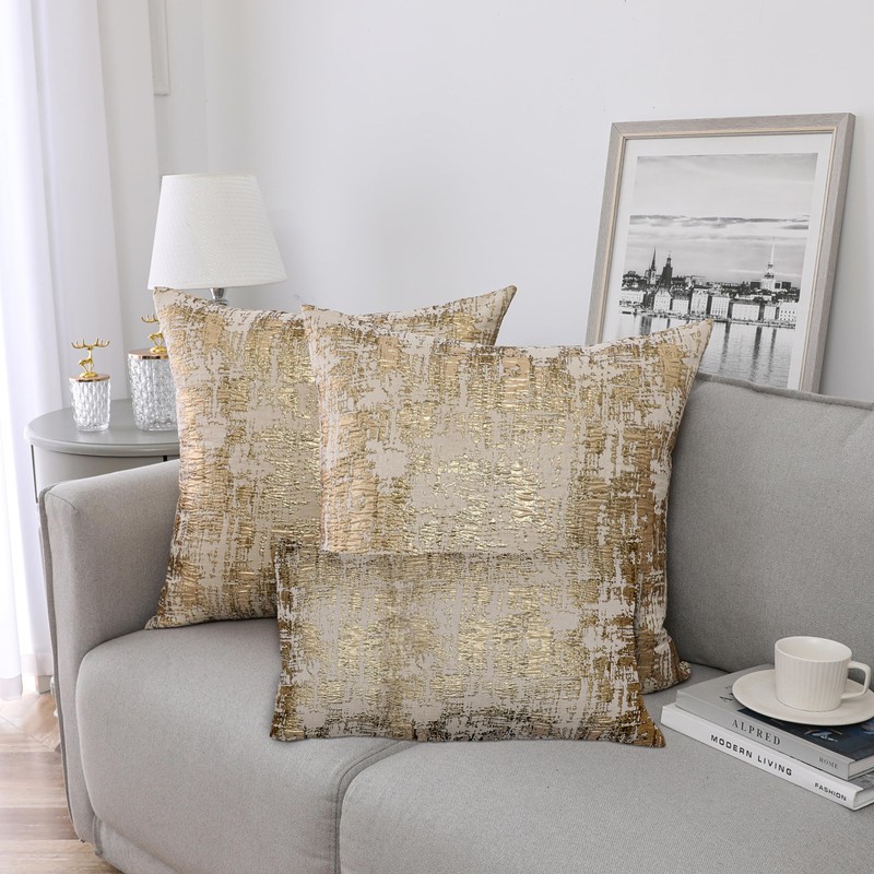 Majestic Giftware 2 Pack Jacquard Decorative Throw Pillow Cover (PC1224S-2PK)