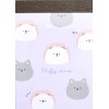 Crux Fluffy Time Hedgehog & Cat Mini Memo Pad (100902)~KAWAI