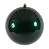Vickerman 12" Midnight Green Candy Ball Ornament.