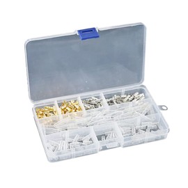 240PCS 3.9mm Brass Male and Female Bullet Terminals Wire Connector Block with Insulating Sleeves for Motorbike Car Truck Scooter Boats