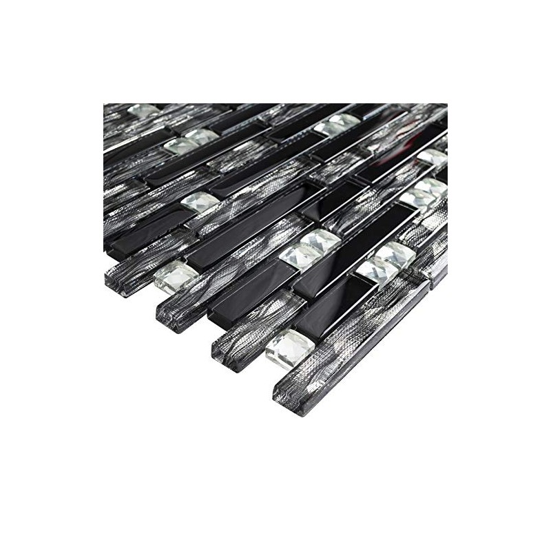 Stone Tile Mosaics Luxury Diamond Glass Mosaic Tile Series for