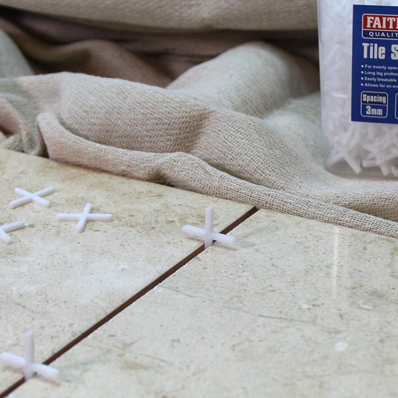 Faithfull FAITLSP31000 Tile Spacers Long Leg 3mm 1000 Pack