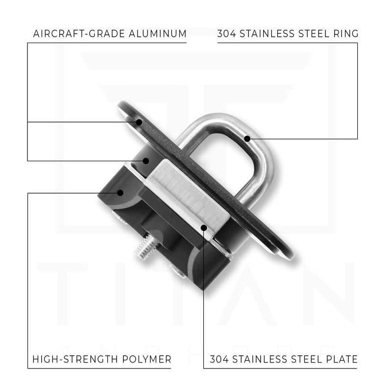 TITAN ANCHORS Retractable Truck Bed Tie Down Anchors Compatible with