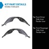 TRQ TRQ Front Inner Fender Liner Set Compatible with 2013-2018