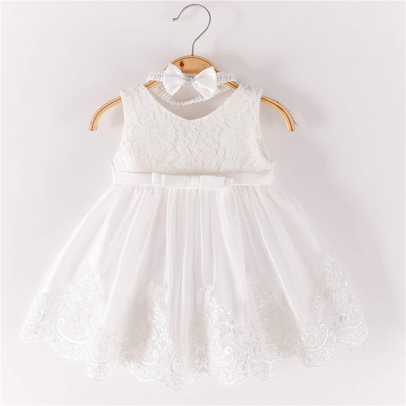 Vestido de bautizo para niñas, vestido formal para fiesta de