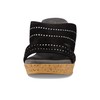David Tate Women's Amazing Wedge Sandal, Black Suede, 9.5