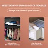 Vbvbip Cotton Linen Drawer Organizer Bins Set of 2 -
