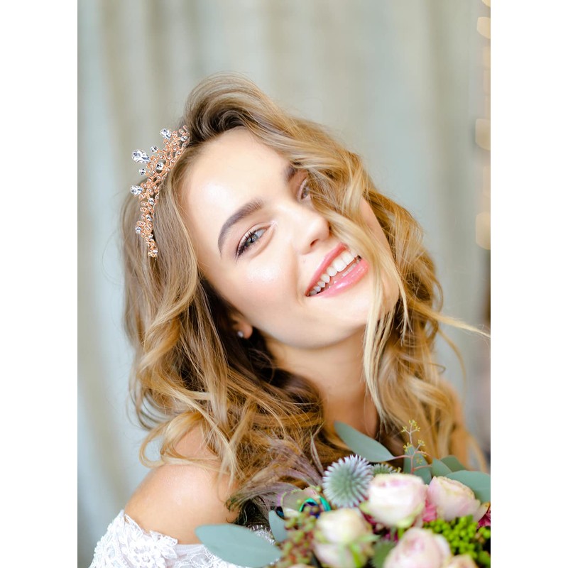 Lovelyshop Royal Crystal Princess Alloy Tiara Headpiece for Girls in