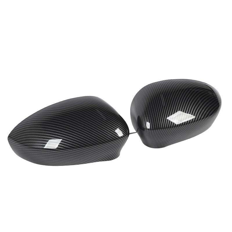 2 Pcs Door Side Rearview Mirror Cover Cap Left Right