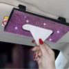 Bling Leather Tissue Box, Glitter Tissue Box for Car Sun
