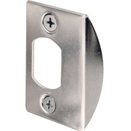 Defender Security E 2234 Standard Latch Strike, 1-5/8 in. Hole Spacing, Steel, Chrome, Pack of 2