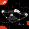 A-Premium Power Window Regulator with Motor Rear Driver Side Compatible
