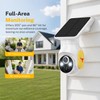 LinkSear 4G LTE Cellular Solar Security Camera Wireless Outdoor, No