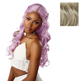 Sensationnel Shearmuse Festigal Lacewig - Flower Gal Glueless Ypart Laceparting Hand Tied Ready to Wear Synthetic Prestyled Units (LIGHTASHBLONDE)