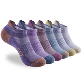 ATBITER 6 Pairs Women's Ankle Running Socks Cushioned Low Cut Tab Athletic Socks