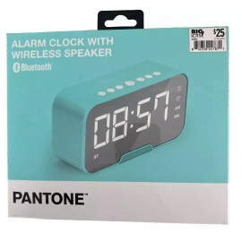 PANTONE Alarm Clock With Wireless Speaker with Bluetooth New In Box