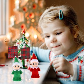 Christmas Elf Accessories, Dolls Christmas Elves, Christmas Elf Gnome Doll, with Christmas Elf Sleeping Bag, Christmas Dolls Decorations, for Elf Doll Accessories (B)