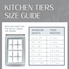 Elrene Home Fashions Tucker Solid Button Tier Window Curtains for