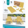 SERWALL Patio Chaise Lounge Chair, 78'' Long HDPE Outdoor Lounge