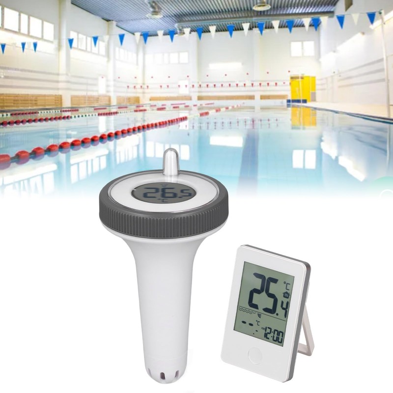 Wireless Pool Thermometer, Floating Digital Pool Thermometer, Digital Pool Water