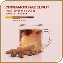 Don Francisco's Cinnamon Hazelnut Ground Flavored Coffee: Rich, Aromatic 100% Arabica Blend - Medium Roast for a Delightful Morning Brew (12 oz Can)