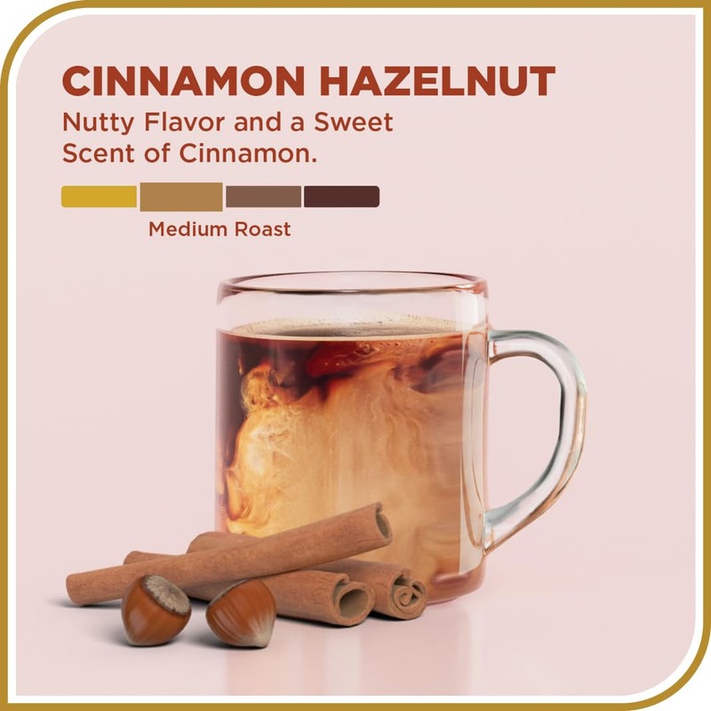 Don Francisco's Cinnamon Hazelnut Ground Flavored Coffee: Rich, Aromatic 100%